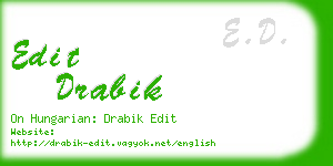 edit drabik business card